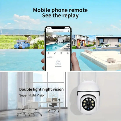 2PC Ease Life APP Wireless 1080P HD Indoor/Outdoor WiFi Security Camera, Color Night Vision, 2-Way Audio, 360° Pan/Tilt/Zoom, Mo Ai-TechWorld 