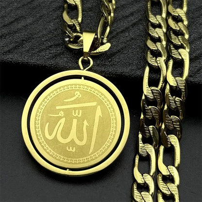 Colorful Crystal Saint Benedict Medal Necklace Women Men Stainless Steel Gold Color Chain Necklaces Jewelry San Benito N8391S05 Ai-TechWorld 