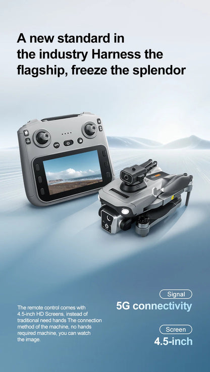 New K19 MAX GPS Drone Professional 8K Camera Aerial FPV Brush Avoiding Obstacle with Large Screen Remote Control Folding Drone Ai-TechWorld 