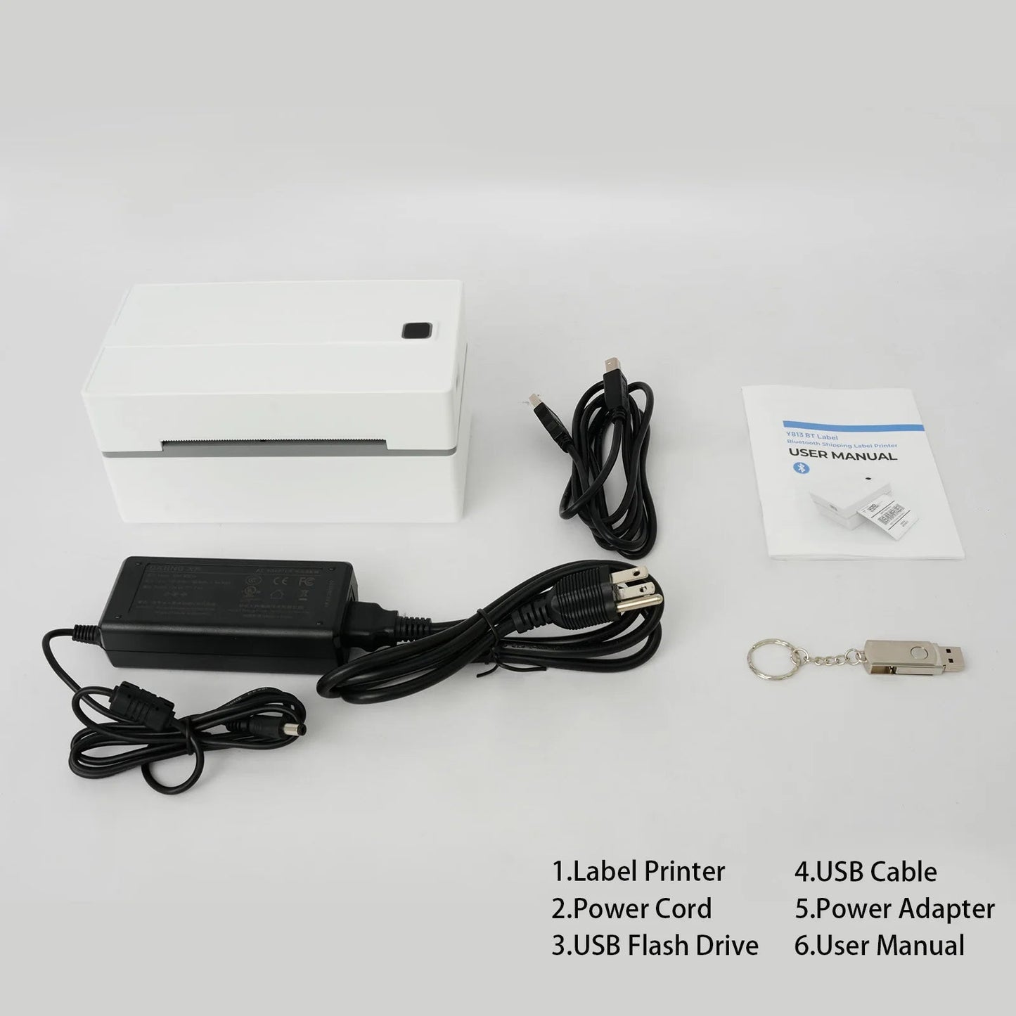 Thermal Label Printer Portable No Ink Required 300DPI 4x6 for Small Business WiFi Bluetooth USB High Speed Express Airway Bill Ai-TechWorld 