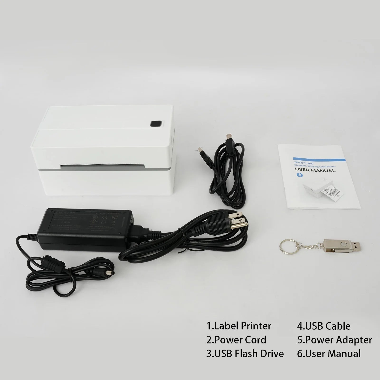 Thermal Label Printer Portable No Ink Required 300DPI 4x6 for Small Business WiFi Bluetooth USB High Speed Express Airway Bill Ai-TechWorld 