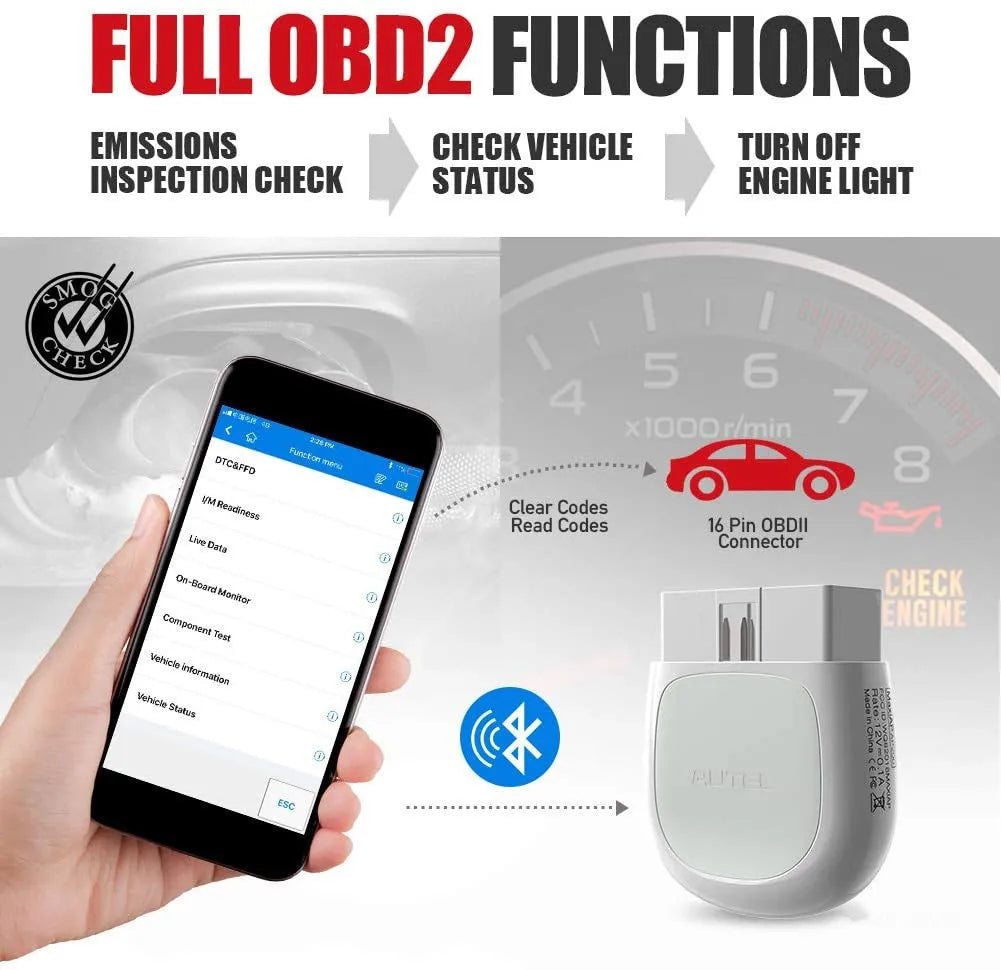 Autel MaxiAP AP200 Bluetooth Full Systems Diagnostic Tool with AutoVIN Service for Family DIYers Ai-TechWorld 