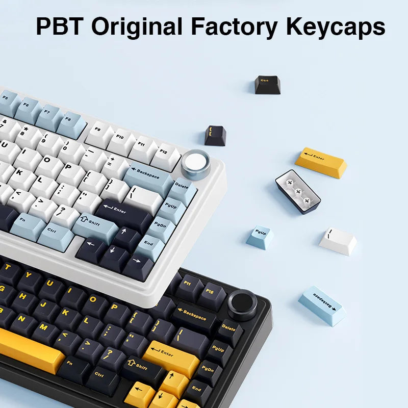 AULA F75 2.4G Wireless/Bluetooth/Wired Gaming Mechanical Keyboard RGB Customized 75% Layout OEM Profile Gasket Structure Ai-TechWorld   ai-techworld