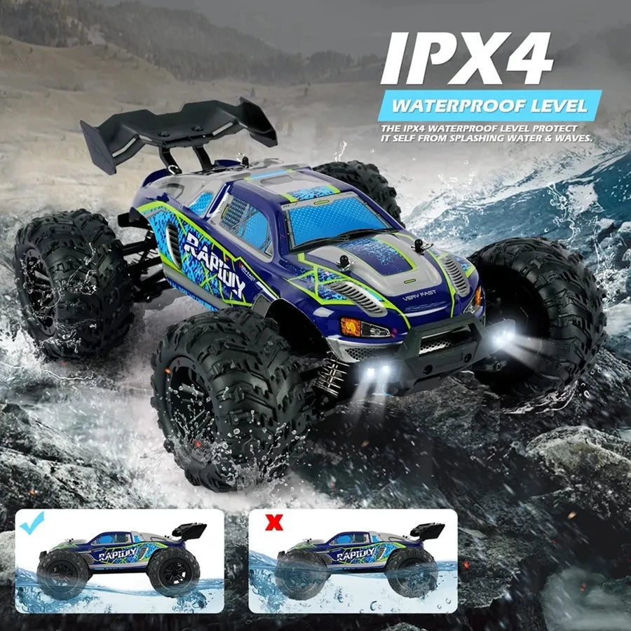4WD Remote Control Car Off Road 4x4 RC High Speed Buggy Truck Super Brushless 50 or 80KM/H Fast Drift Racing Toy Kids Adults Ai-TechWorld 