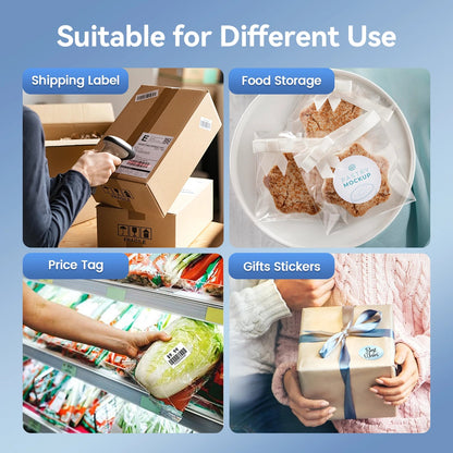 Thermal Label Printer Portable No Ink Required 300DPI 4x6 for Small Business WiFi Bluetooth USB High Speed Express Airway Bill Ai-TechWorld 