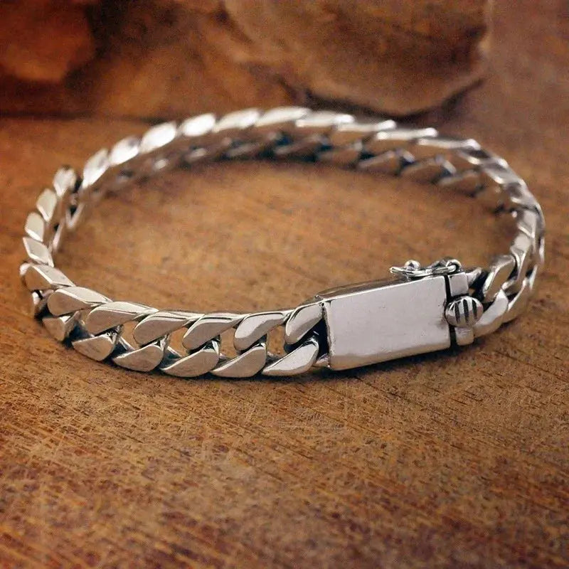 Lion head animal bracelet for men stainless steel braided chain wristband bracelet fashion hip hop jewelry Ai-TechWorld 