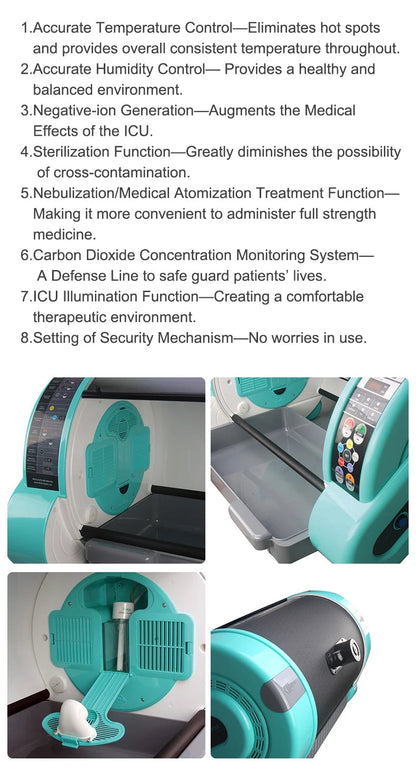 Professional Auto Adjustable Clinic Care  Hyperbaric Oxygen Chamber Animal Health Incubator with CE Ai-TechWorld 