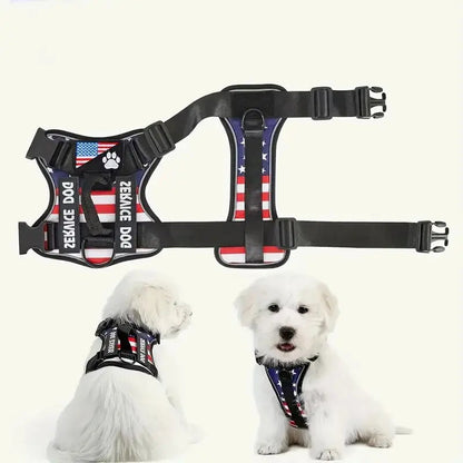 Dog Harness And Leash Set, Escape Proof No Pull Dog Vest Harness With Reflective Dog Walking Traction Rope Ai-TechWorld 