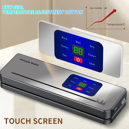 Wireless Portable Charging Vacuum Sealing Machine With Multi Package Vacuum Touch Button And Sealed Countdown Display Ai-TechWorld 
