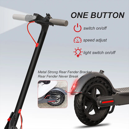 AOVOPRO ES80 350W Electric Scooter 10.5Ah 19mph Max Speed Smart APP Control 21miles Max Range Foldable E-Scooter for Adult Ai-TechWorld 