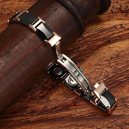 ARADOO Premium Ceramic Bracelet for Men Women with Crescent Design Wristband Jewelry Gifts Ai-TechWorld 