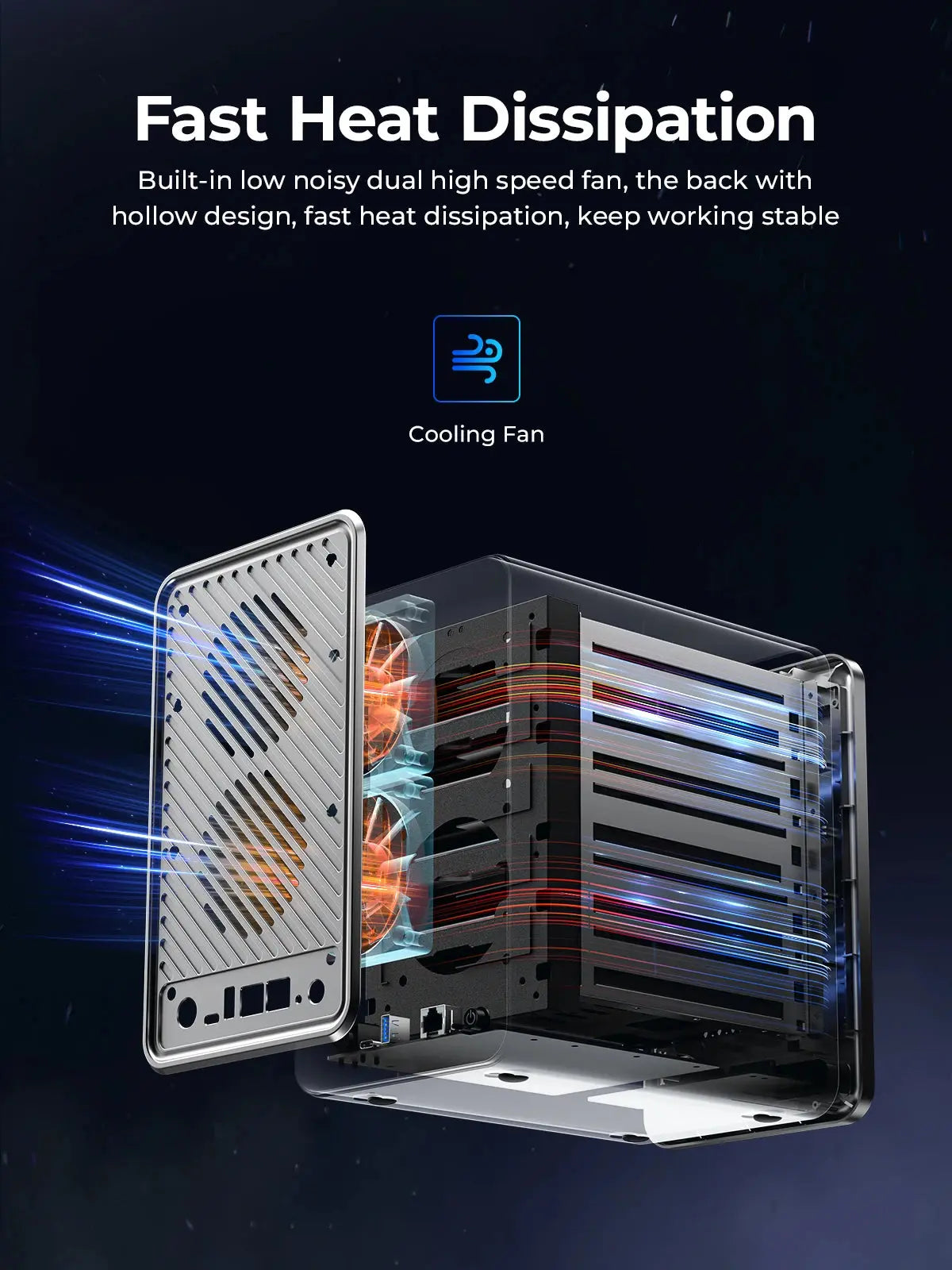ORICO Personal Network Attached Storage Support Remote Access Share Data Intelligent Classification Automatic Backup 2/5-bay Ai-TechWorld 