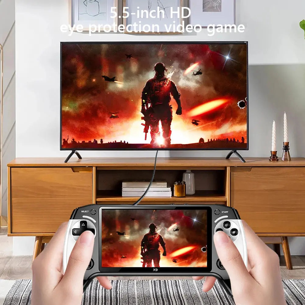 5.5 Inch Screen Handheld Game Console 1500mAh Electronic Game Player Type-C Charging Portable Game Player for Kids Adults Ai-TechWorld 