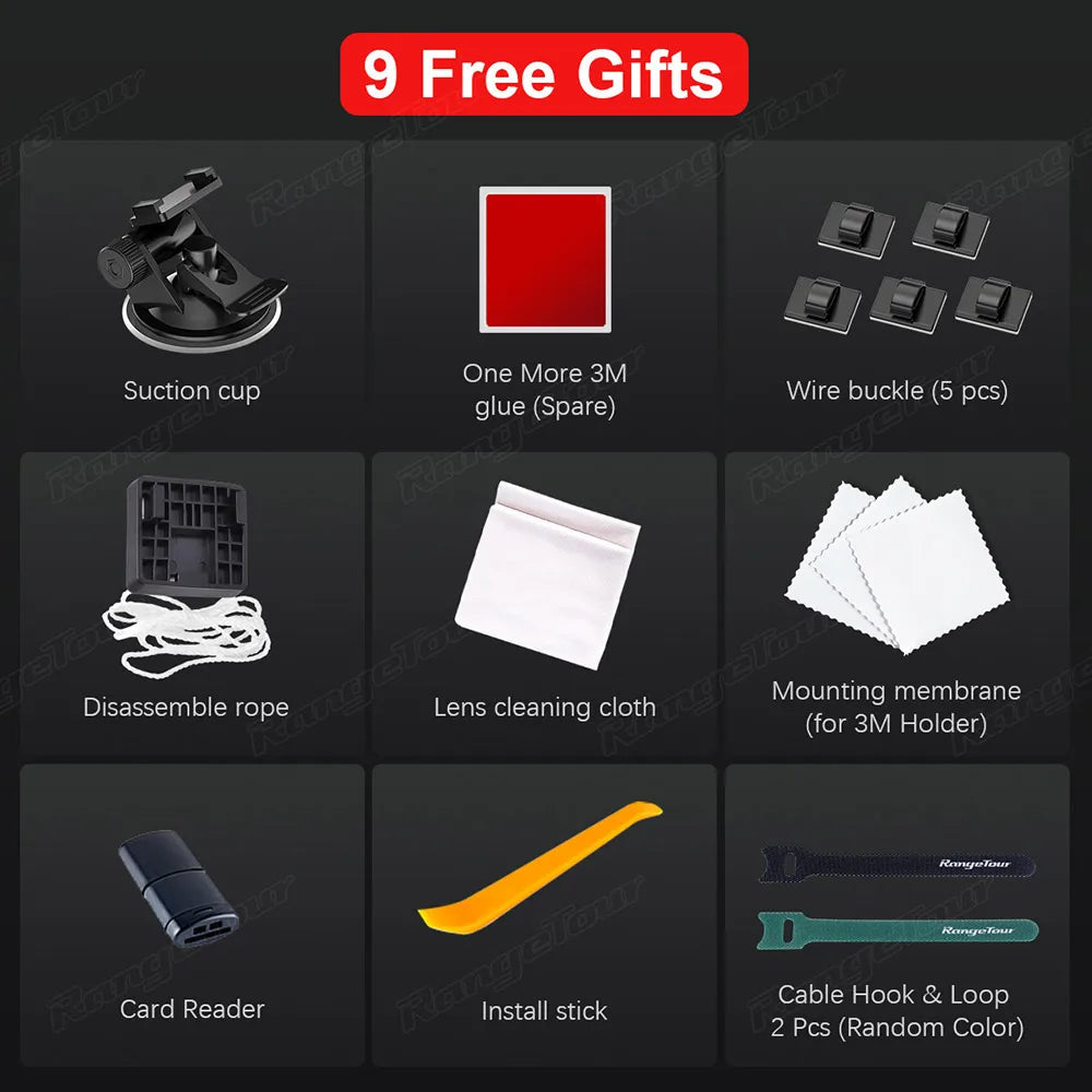 4K 2160P WIFI GPS Logger Dual Lens Car DVR Novatek 96663 Chip Sony image Sensor Night Vision Dual Camera Dash Cam Recorder D30H Ai-TechWorld 