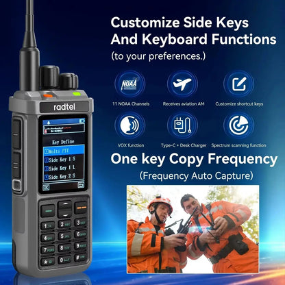 Radtel RT-880G 10w APRS+GPS Ham Radio with Cross Band Repeater Short Wave HF SSB CB  Walkie Talkie  AM USB LSB CW 1024 Channels Ai-TechWorld 