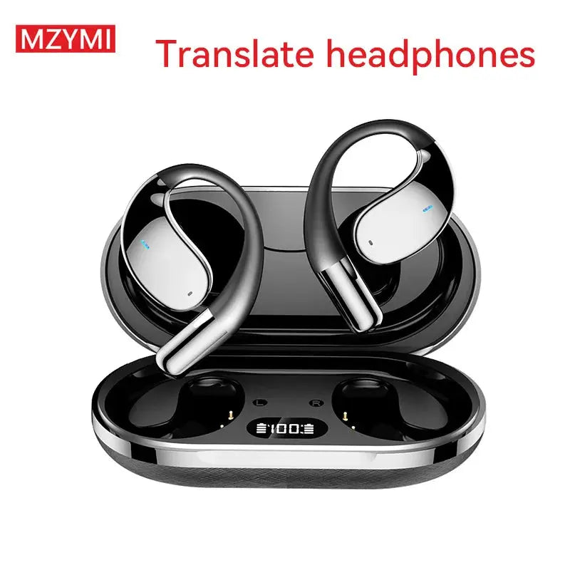MZYMI Q39 AI Translation Wireless Earphone TWS Ear Hook Sport Running Bluetooth Headset ENC Noise Cancelling Headphone With Mic Ai-TechWorld 