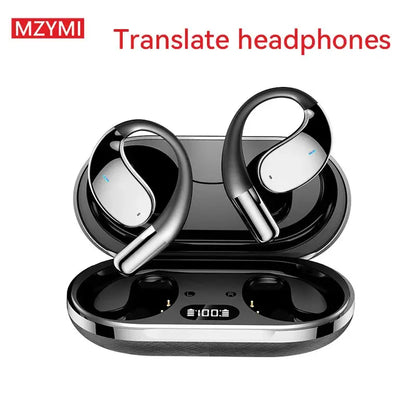 MZYMI Q39 AI Translation Wireless Earphone TWS Ear Hook Sport Running Bluetooth Headset ENC Noise Cancelling Headphone With Mic Ai-TechWorld 