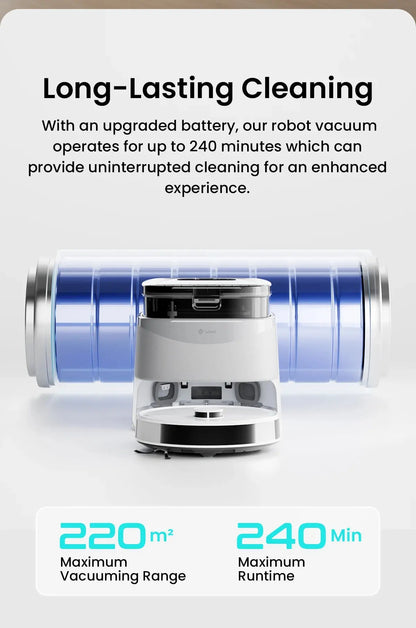 LEFANT M3 M3L Robot Vacuum Cleaner with Mapping, 12000Pa Suction Ai-TechWorld 