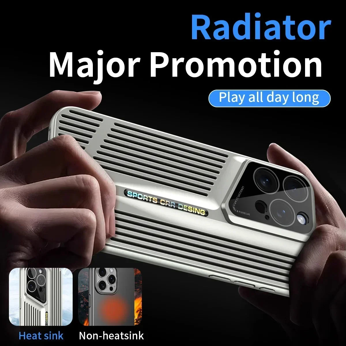 Comes With lLns Film Breathable Heat Dissipation Cooling Cases For iPhone 16 15 Pro Max 14 13 12 11 PC Hard Back Covers Ai-TechWorld 