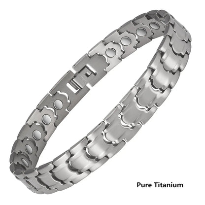 Pure Titanium Hematite Therapy Bracelet Tungsten Ceramic Blood Pressure Slimming Bracelet Weight Loss Bracelet Ai-TechWorld 