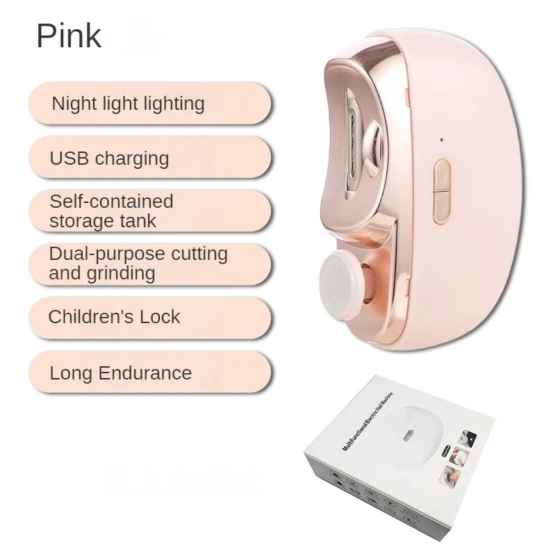 1 Pcs Electric Automatic Nail Clipper Manicure Nail Trimmer For Adult Ai-TechWorld 