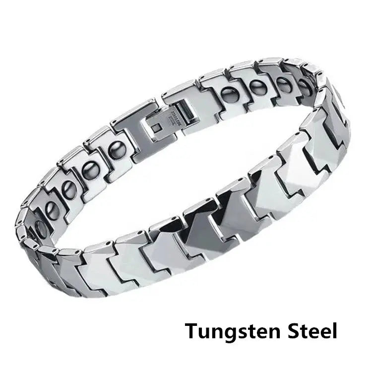 Pure Titanium Hematite Therapy Bracelet Tungsten Ceramic Blood Pressure Slimming Bracelet Weight Loss Bracelet Ai-TechWorld 