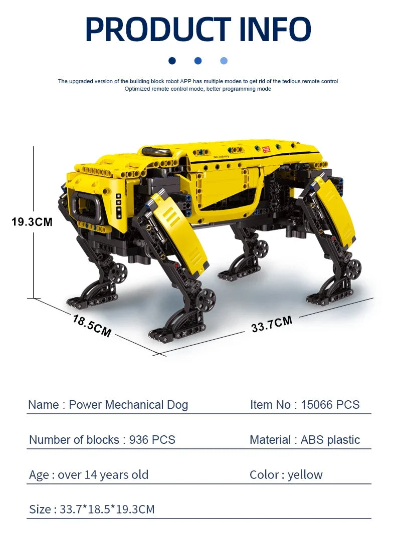 Technical Robot Toys The RC Motorized Boston Dynamics Big Dog Model AlphaDog Building Blocks Bricks Toys for Kid Christmas Gifts Ai-TechWorld 