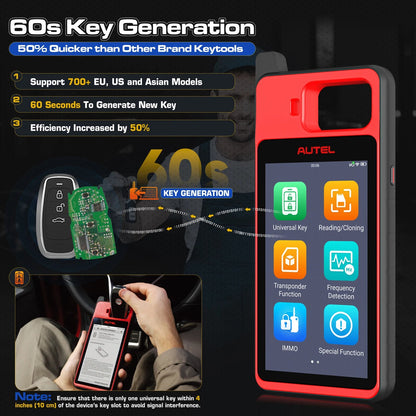 Autel MaxiIM KM100 Advanced One-Minute Key Generation Tool IMMO Key programming Key Renewal and Transponder Editing PK IM508S Ai-TechWorld 