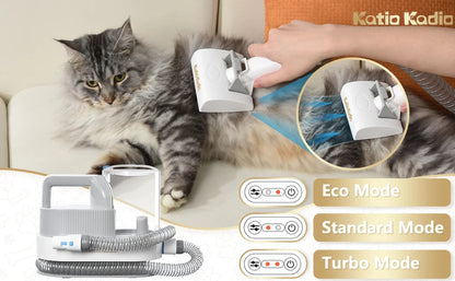 Pet Grooming Kit,5in1 Dog Grooming Kit with 2 Suction Mode,Low Noise Dog Hair Remover,Dog Vacuums for Hair Cleaning for Shedding Ai-TechWorld 