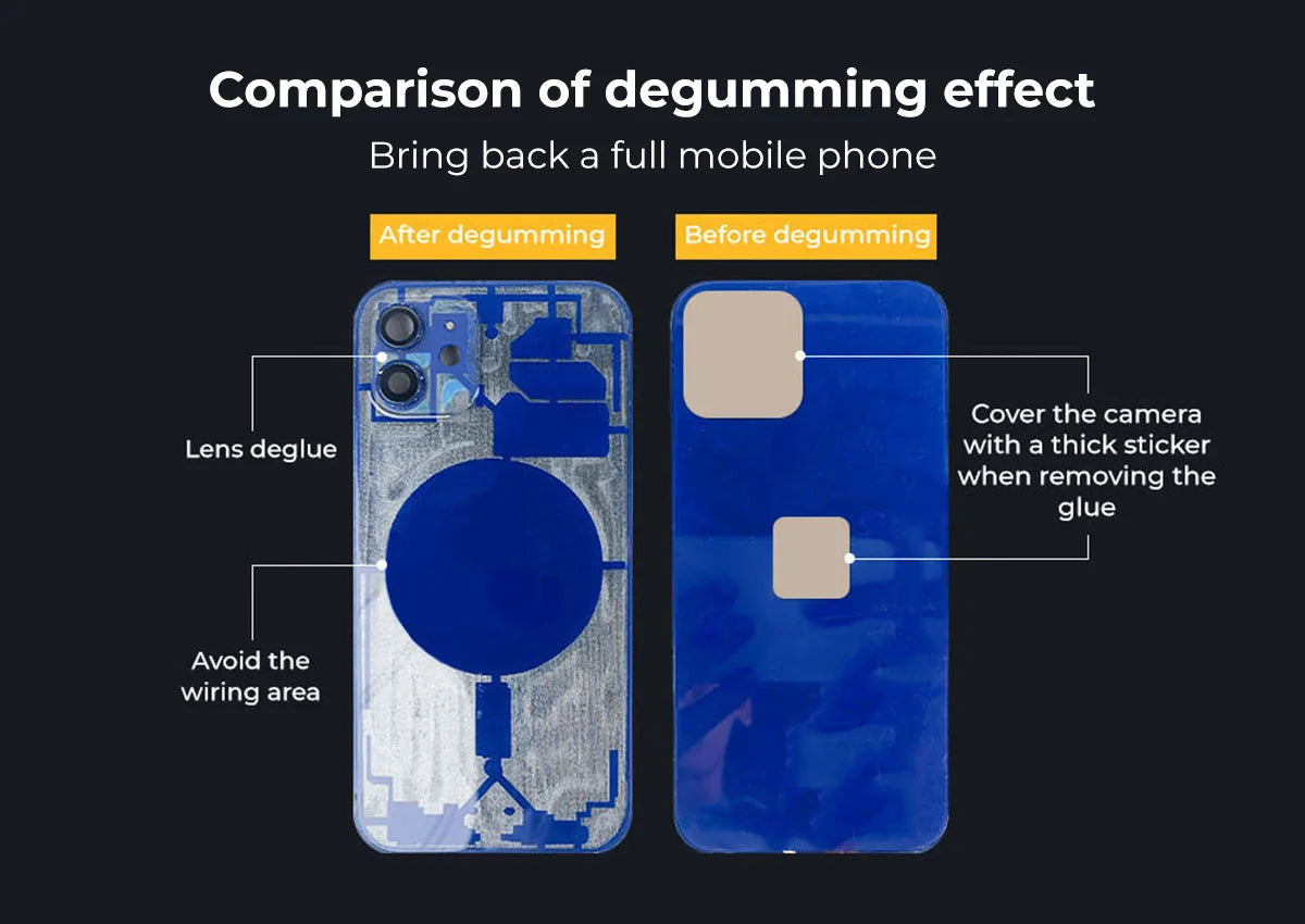 Xwitzeal® V8 Newly Laser Machine for iPhone 8-17 Pro Max Back Glass Repair&Camera Len w/Breaking Pen, Iron Mold,Air Filter, etc Ai-TechWorld 