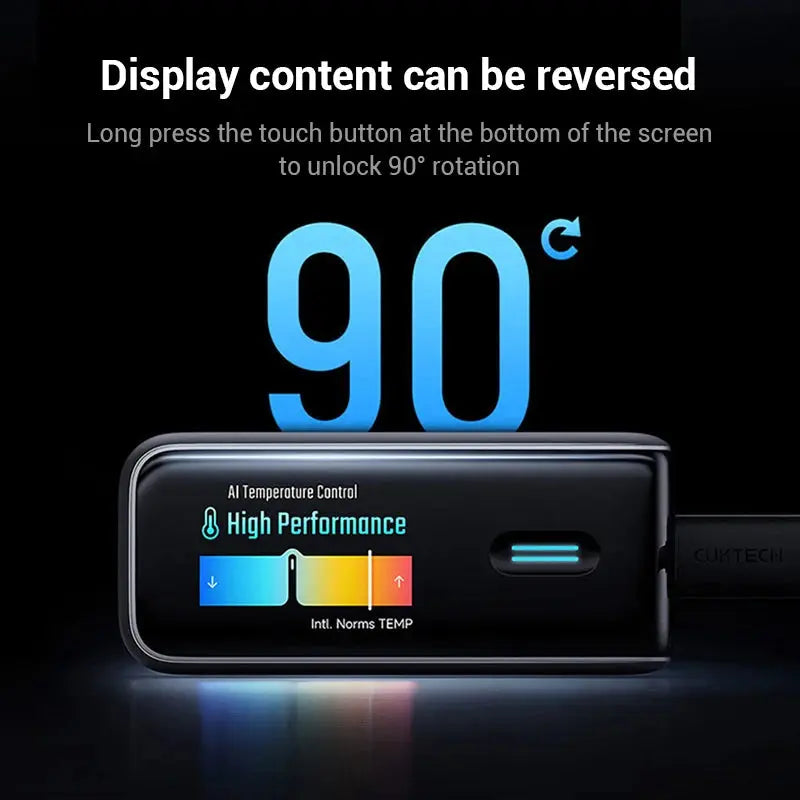 CUKTECH 10 GaN Super Charger Ultra 120W 100W MAX 4 Ports USB-C Charger For Xiaomi Samsung iPhone MacBook Laptop Ai-TechWorld 