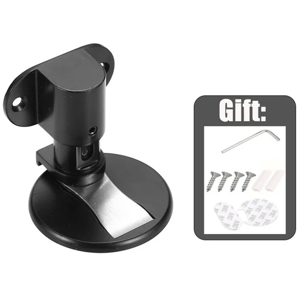 Adjustable Stainless Steel Door Stop Punch-free Strong Magnetic Anti-collision Door Stopper Invisible Bathroom Floor Door Stop Ai-TechWorld 