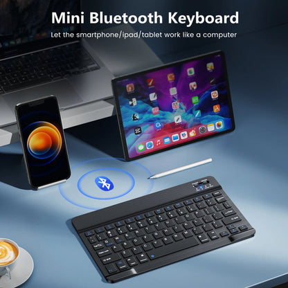 Mini Bluetooth Keyboard Wireless Keyboard Rechargeable For Phone Tablet Russian Spanish Keyboard For Android ios Windows Ai-TechWorld   ai-techworld