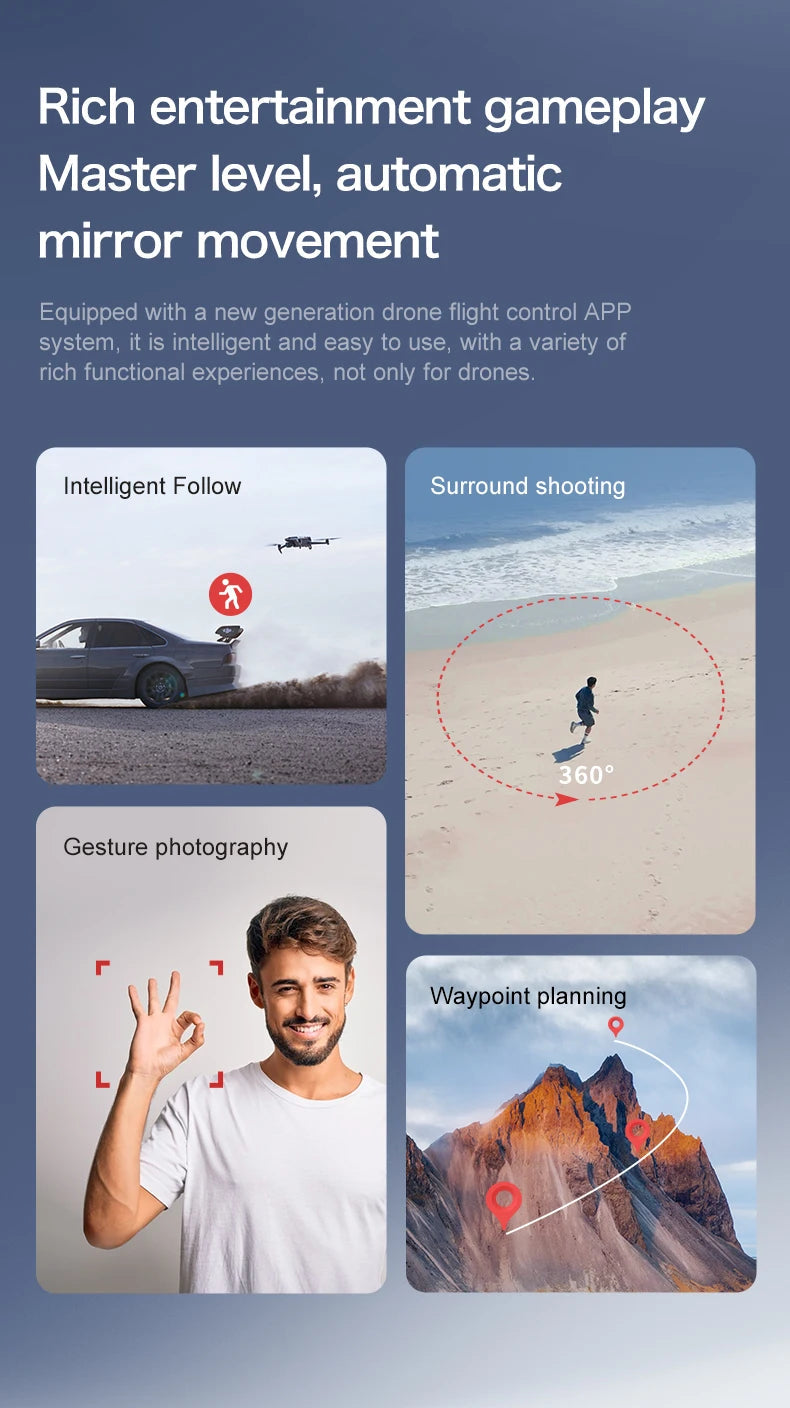 2025 New S-X1 Drone With 8K HD Camera 3-Axis Gimbal 5G GPS Anti-Shake Brushless Quadcopter For Aerial Photography And Video Gift Ai-TechWorld 