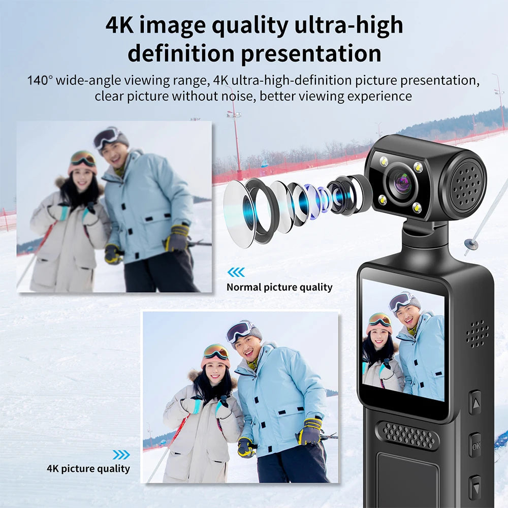 NEW 4K WIth Wifi Hotspot Mini Camera Portable Digital Video Recorder Body Camera Night Vision DVR Miniature Camcorder 2025 Ai-TechWorld 