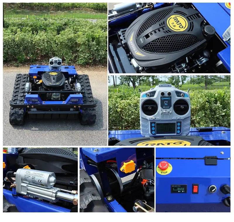 Remote Control Lawn Mower Crawler 7.5HP Tracked Radio Controlled - Ai-TechWorld