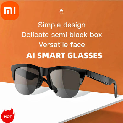 XIAOMI 4K Xiaomi 4K AI Smart Glasses With 100MP Camera Chat GPT Touch Sport Sunglasses Bluetooth Call Video Music Player For Men Ai-TechWorld 