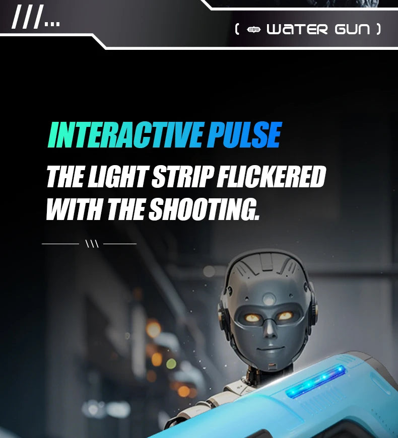 Electric Automatic Water Storage Gun Toys Portable Children Summer Beach Outdoor Fight Fantasy Spray Gun Toys Boy Kid Adult Game Ai-TechWorld 