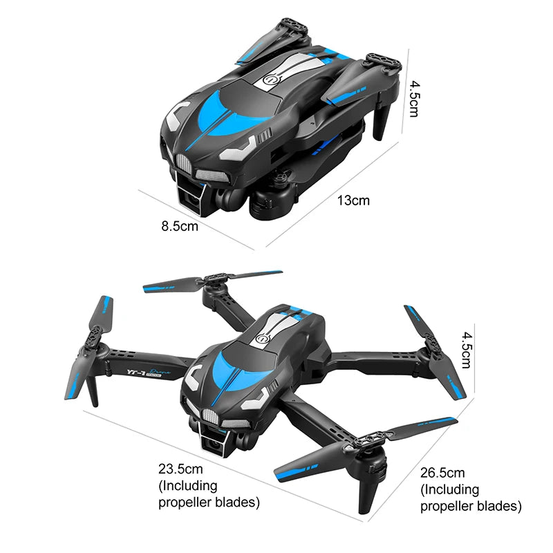 Xiaomi YT11 Drone 8K HD Three Camera Brushless Motor 5G WIFI FPV Optical Flow Positioning Obstacle Avoidance RC Drone 20000M Ai-TechWorld 