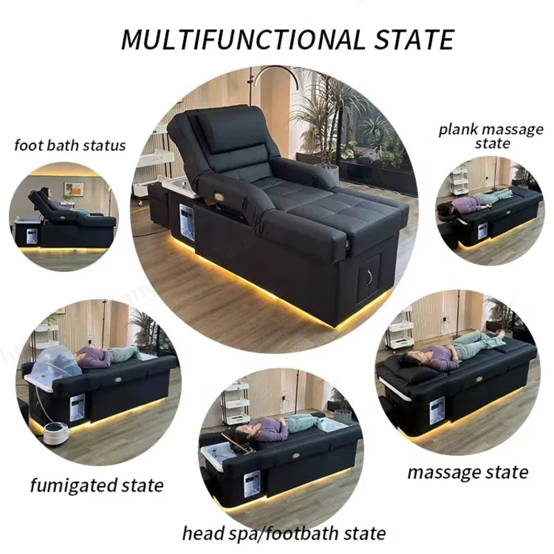 Factory Custom Made Hair Washing Bed for Hair Salon, Head Spa, Pedicure, Foot Massage, Hair Washing Chair. Ai-TechWorld 