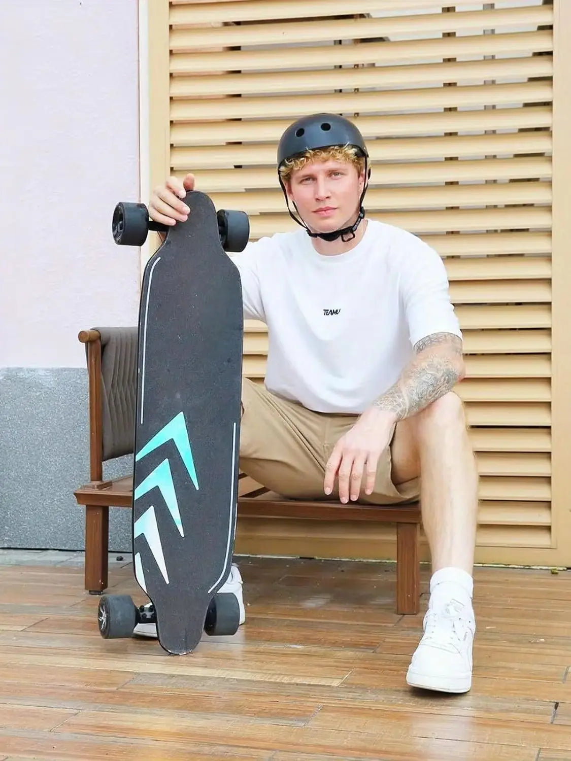 Caroma 38" Electric Skateboard with Remote Control, 1200W Brushless Motor, 28 MPH Top Speed, 300 lbs Max Load, Safety Glow Paper Ai-TechWorld 