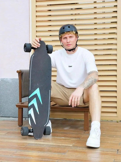 Caroma 38" Electric Skateboard with Remote Control, 1200W Brushless Motor, 28 MPH Top Speed, 300 lbs Max Load, Safety Glow Paper Ai-TechWorld 