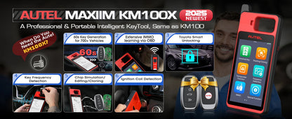 Autel MaxiIM KM100 Advanced One-Minute Key Generation Tool IMMO Key programming Key Renewal and Transponder Editing PK IM508S Ai-TechWorld 