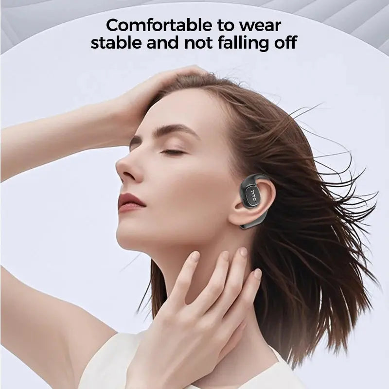 Translator HTC NE11 Bluetooth 6.0 OWS Wireless Headphones Translation Earphones Full-Color Touch Screen Ultra Long Battery Life Ai-TechWorld 