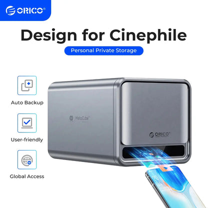ORICO Personal Network Attached Storage Support Remote Access Share Data Intelligent Classification Automatic Backup 2/5-bay Ai-TechWorld 