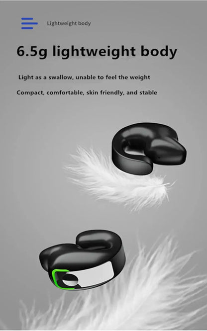 Bluetooth Earphone Clip On Monaural Inear Motion Stereo Bone Conduction Gd28 Business Wireless Earphone Mini Monaural Tws Ai-TechWorld 