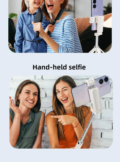 Super Mini Selfie Stick Portable Phone Holder Shooting Aid Versatile Integrated Design Bluetooth Remote For Live Broadcas Ai-TechWorld 