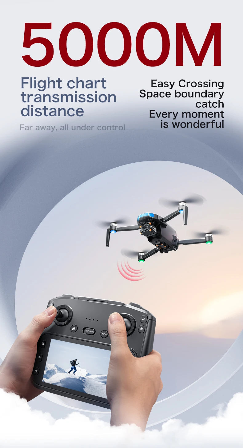 2025 New S-X1 Drone With 8K HD Camera 3-Axis Gimbal 5G GPS Anti-Shake Brushless Quadcopter For Aerial Photography And Video Gift Ai-TechWorld 
