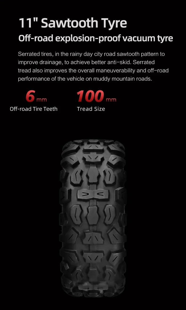 Boyueda S3 EScooters 6000W Dual Motor 60V38ah Hydraulic Oil Brake Electric Scooter Aldult 11 Inch Off-road Vacuum Tire E-Scooter Ai-TechWorld 