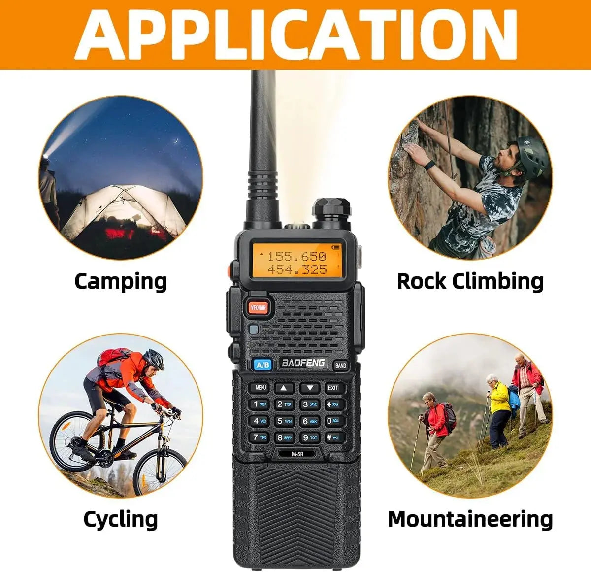 2X BAOFENG M-5R 8W Walkie Talkie 3800mAh Battery Multi Band AM Type-C USB Copy Upgraded UV-5R UV5R Long Range Two Way Ham Radio Ai-TechWorld 
